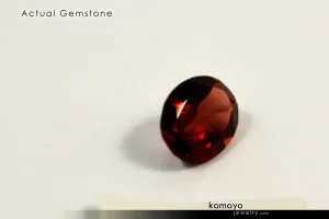 GARNET RING - 10x8mm Red Garnet Ring for Women