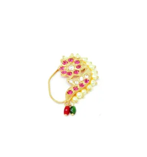 Gold Marathi Nose Ring