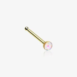 Golden Opal Sparkle Nose Stud Ring