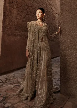 Golden Skin Lehenga Gown Pakistani Wedding Dresses