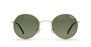 Gold/Green Lens - Mod Star Sunglasses