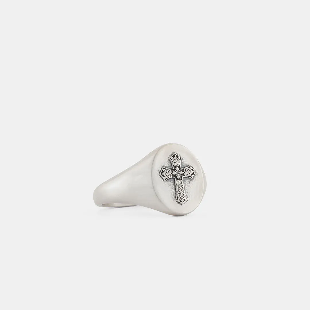 Gothic Cross Ring | Silver