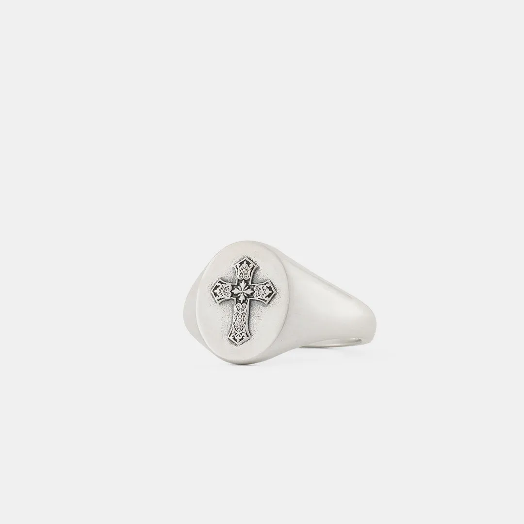 Gothic Cross Ring | Silver
