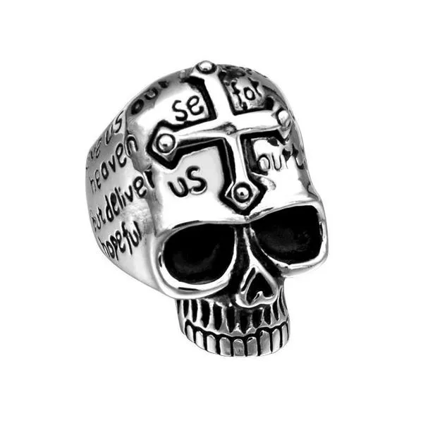 Gothic Cross Skull Ring