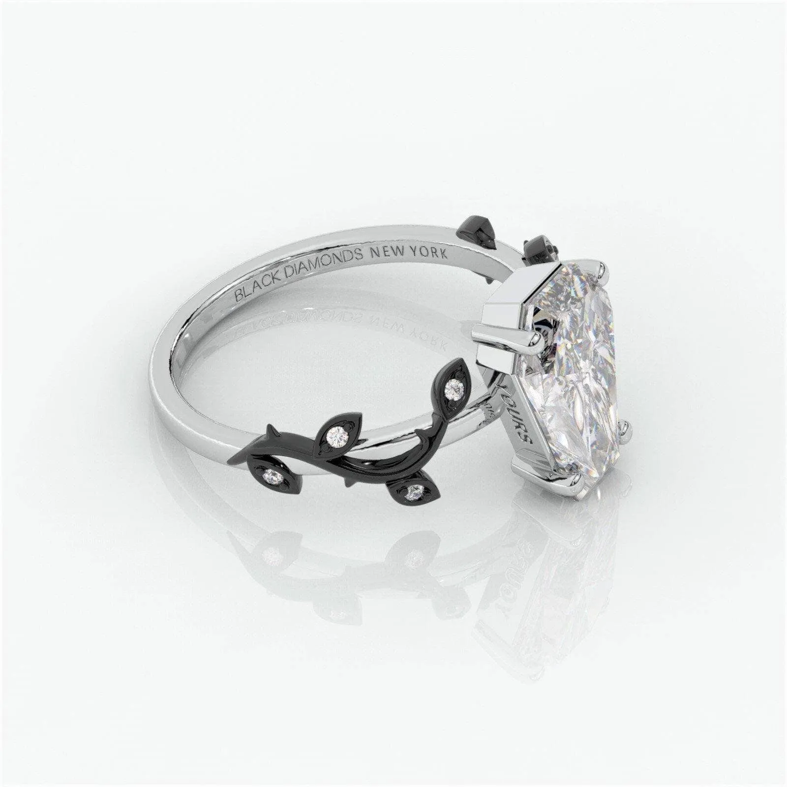 Hell and Back Ring - Limited Coffin Cut Diamond Engagement Ring