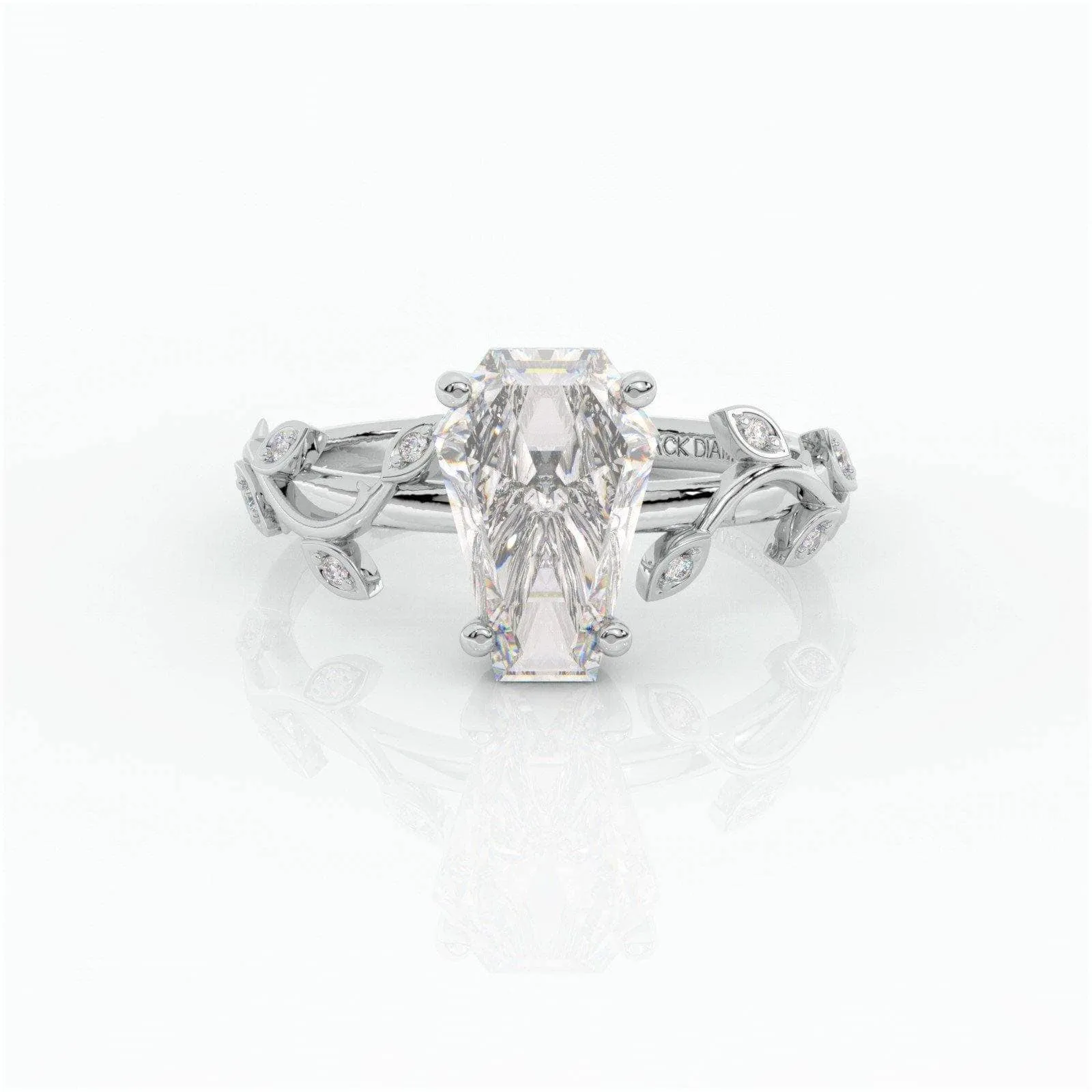 Hell and Back Ring - Limited Coffin Cut Diamond Engagement Ring