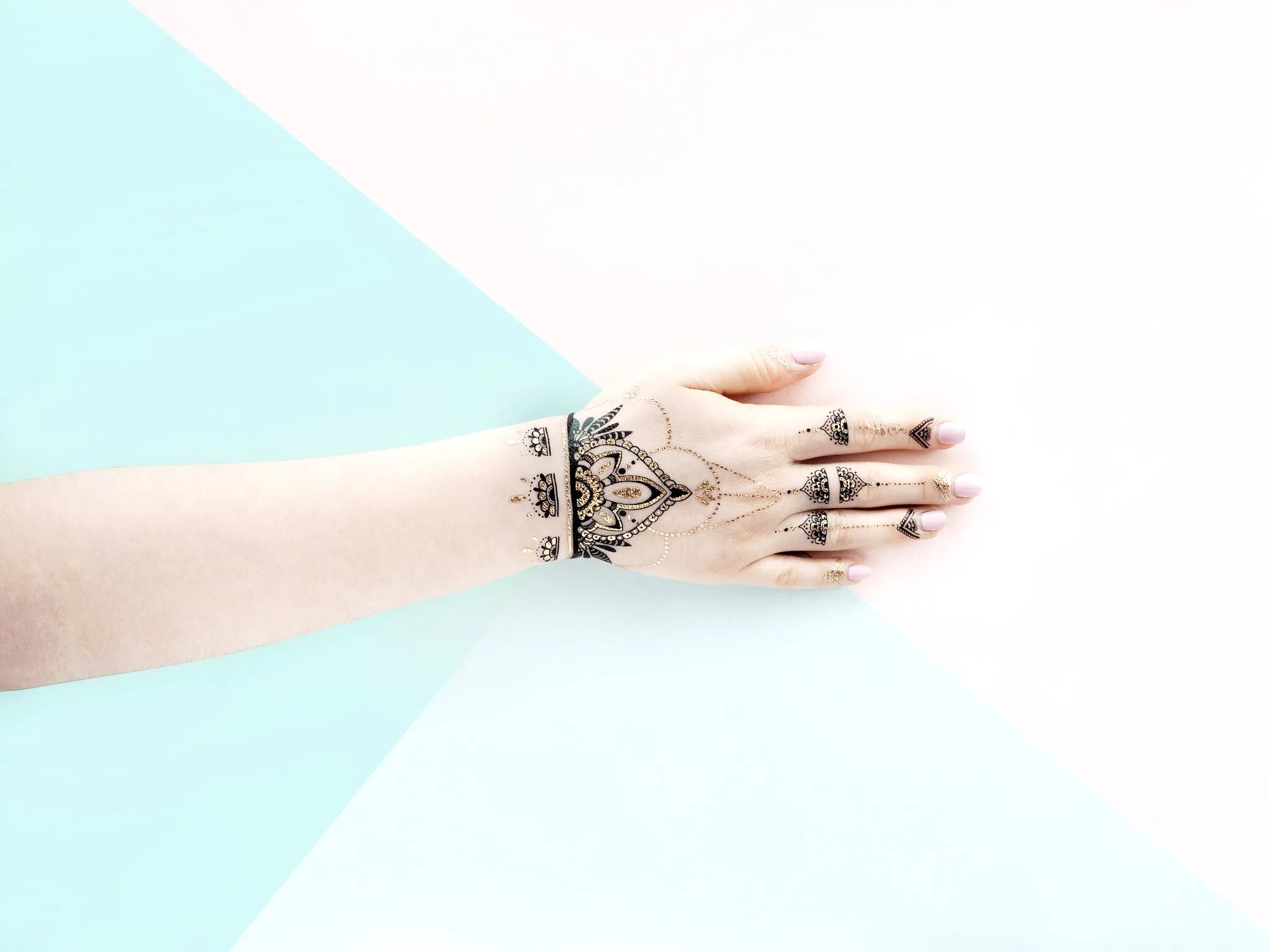 Henna Black Temporary Tattoo