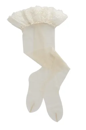 HYD BRIDAL Ivory Lace Hold Ups