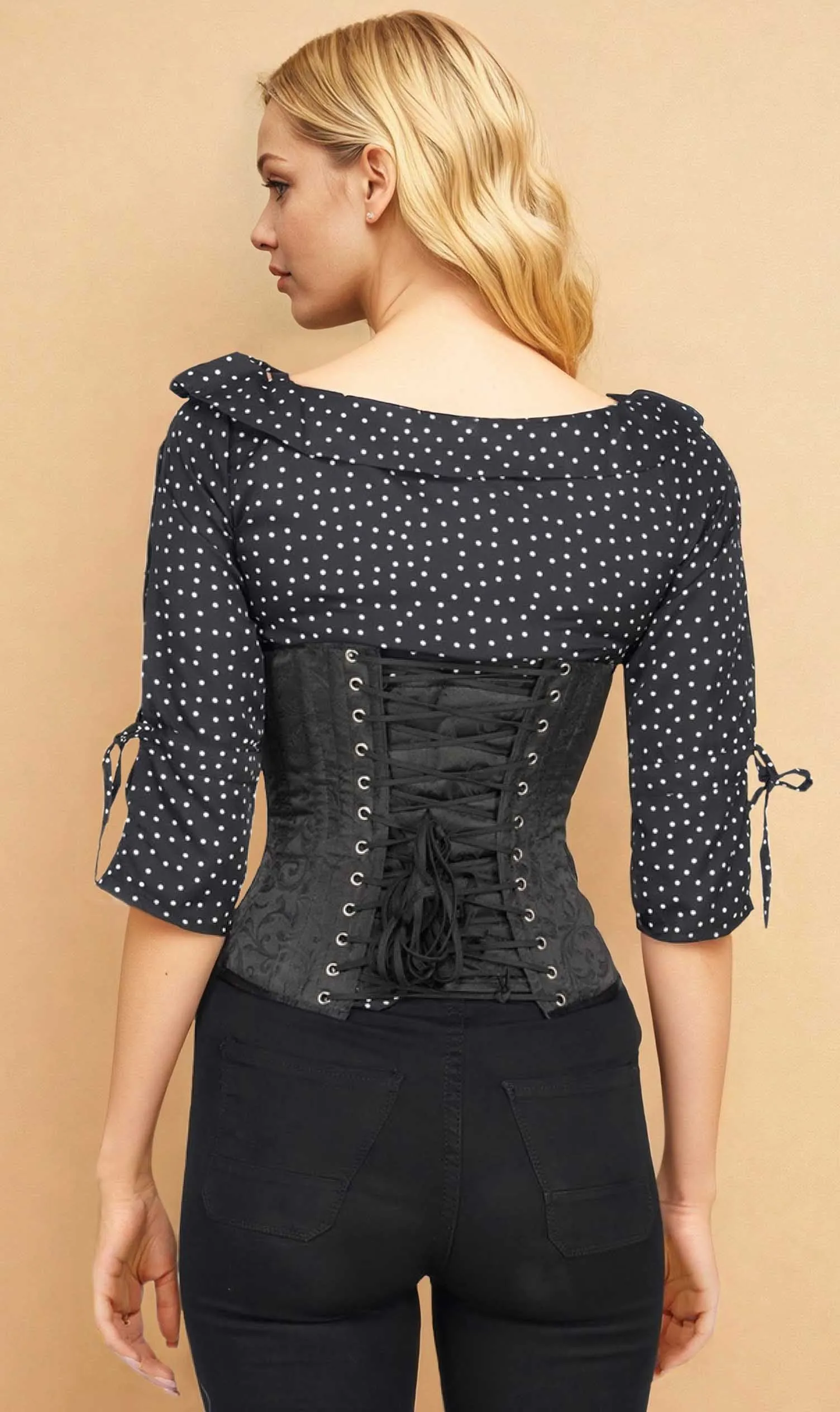 Imogen Custom Made Steel Underbust Brocade Corset