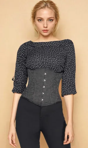 Imogen Custom Made Steel Underbust Brocade Corset