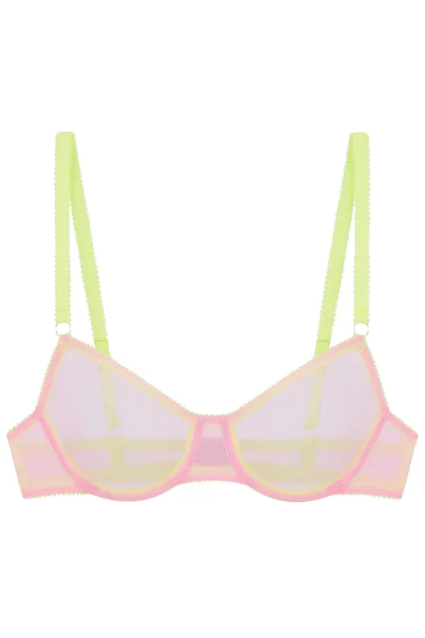 Ines Clean Tulle Underwire Bra - Bright Pink