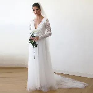 Ivory Tulle Veil # 4024