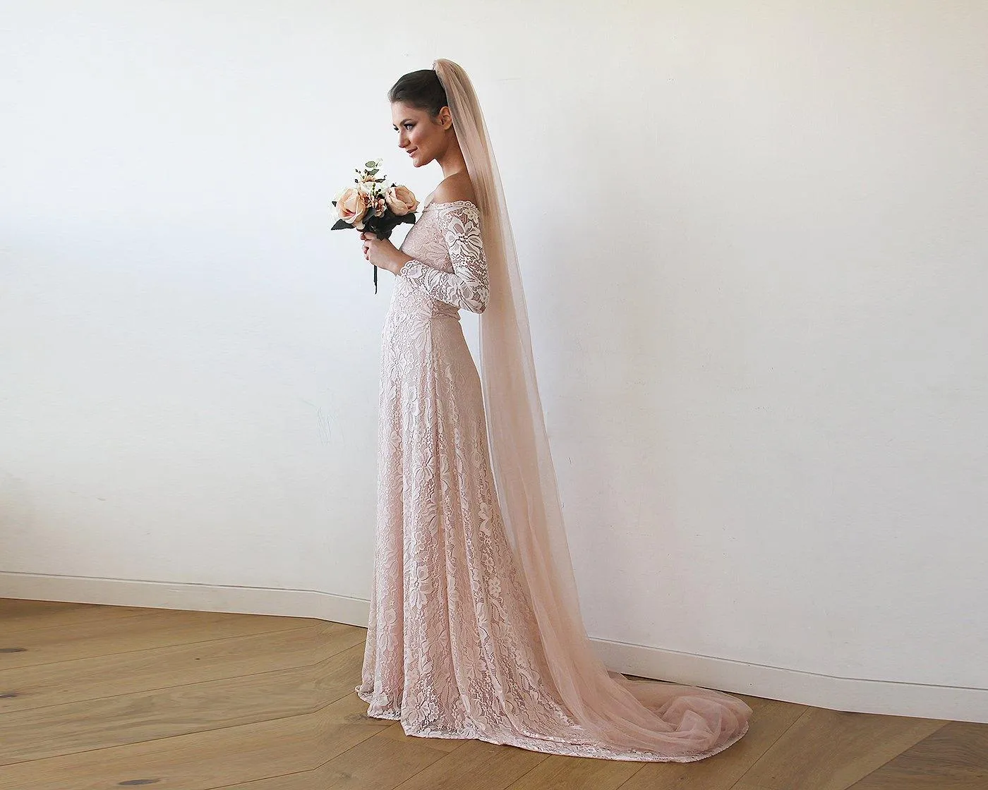 Ivory Tulle Veil # 4024