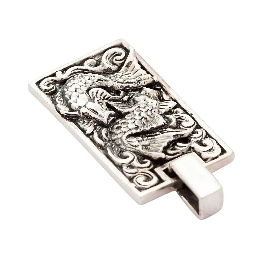 Japanese Koi Fish Sterling Silver Pendant
