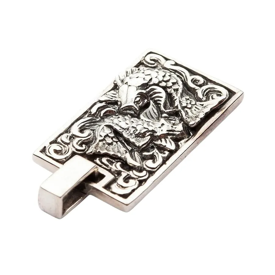 Japanese Koi Fish Sterling Silver Pendant