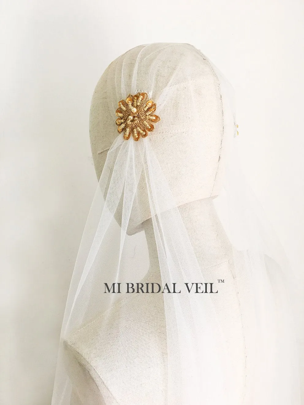 Juliet Cap Veil, Cap Wedding Veil, Beaded Vintage Lace Juliet Cap Wedding Veil