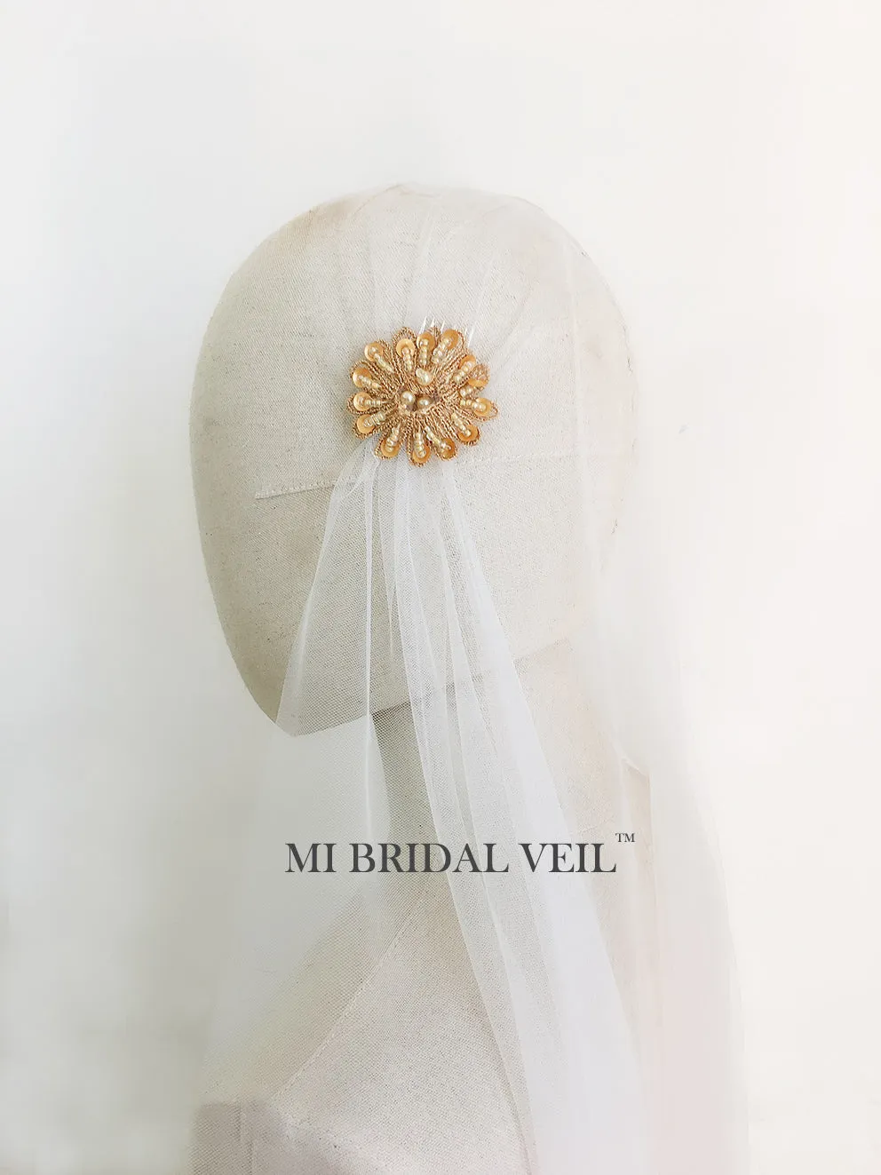 Juliet Cap Veil, Cap Wedding Veil, Beaded Vintage Lace Juliet Cap Wedding Veil