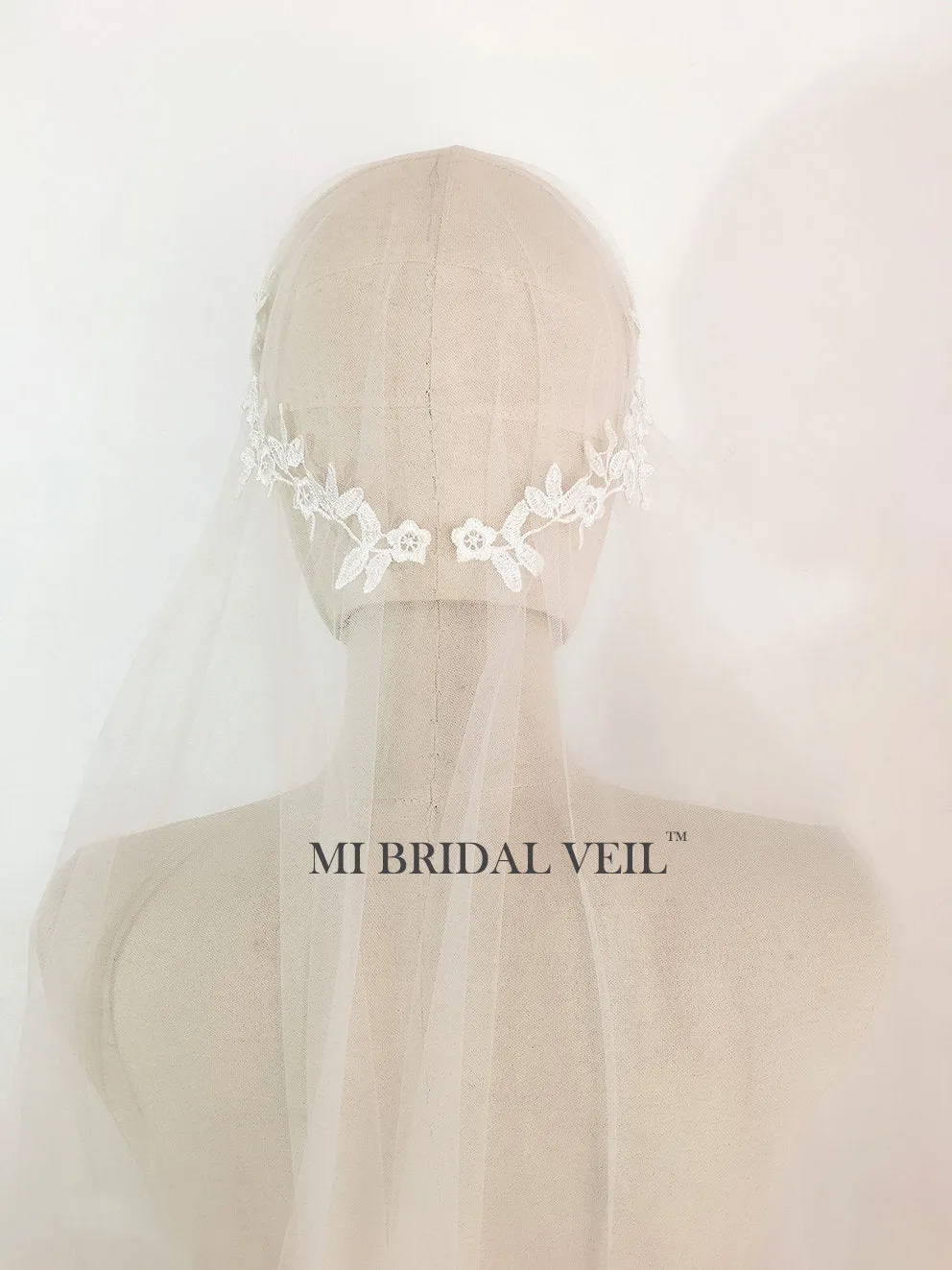 Juliet Cap Veil,1920s Inspired Bridal Veil, Rose Lace Wedding Veil, Mi Bridal