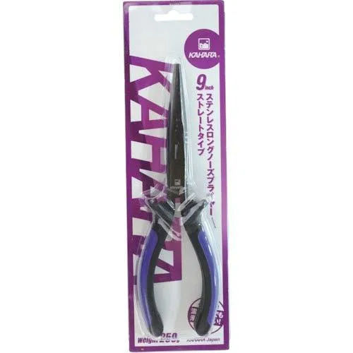 Kahara 9inch Stainless Long Nose Pliers with Straight Jaws