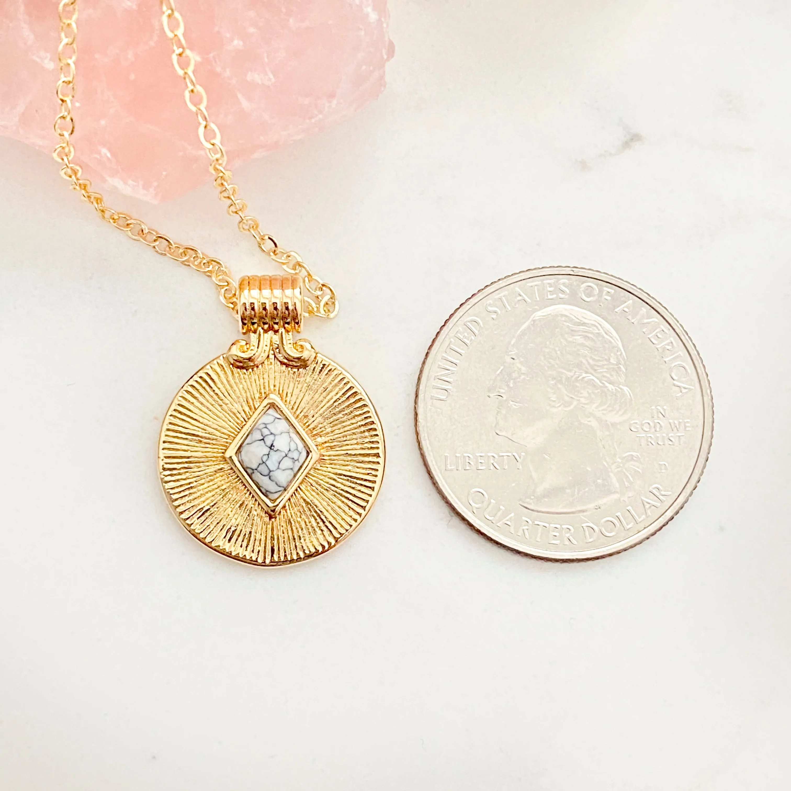 Kalia Burst Medallion Necklace