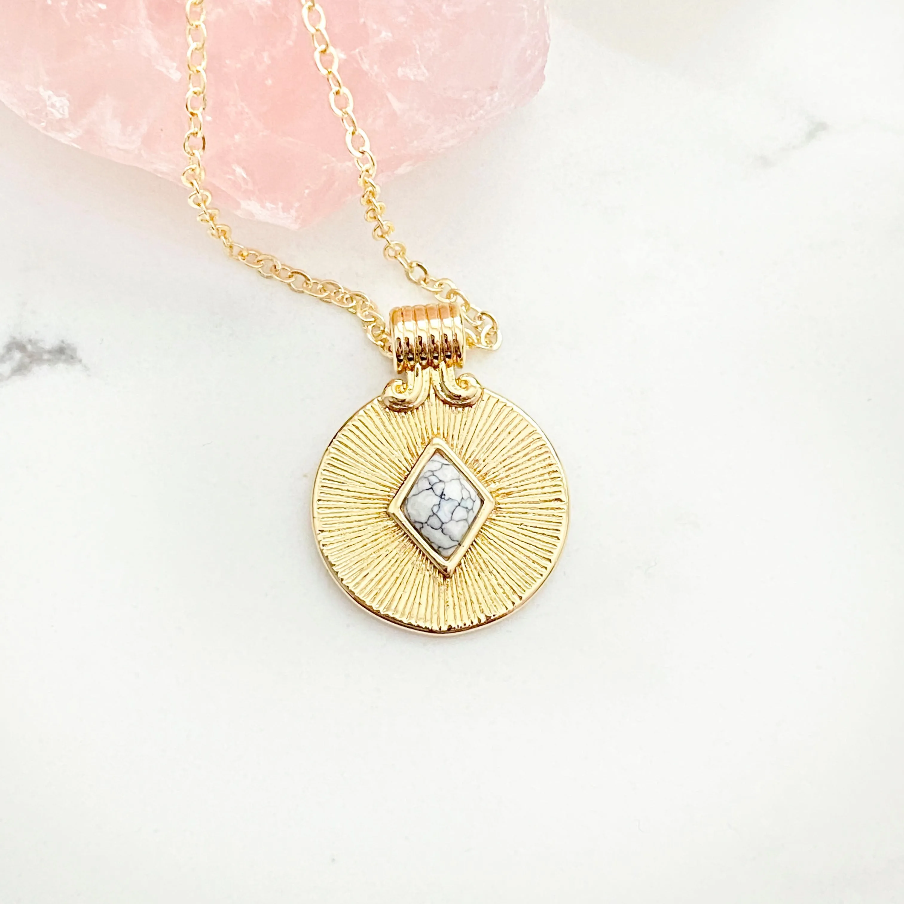 Kalia Burst Medallion Necklace