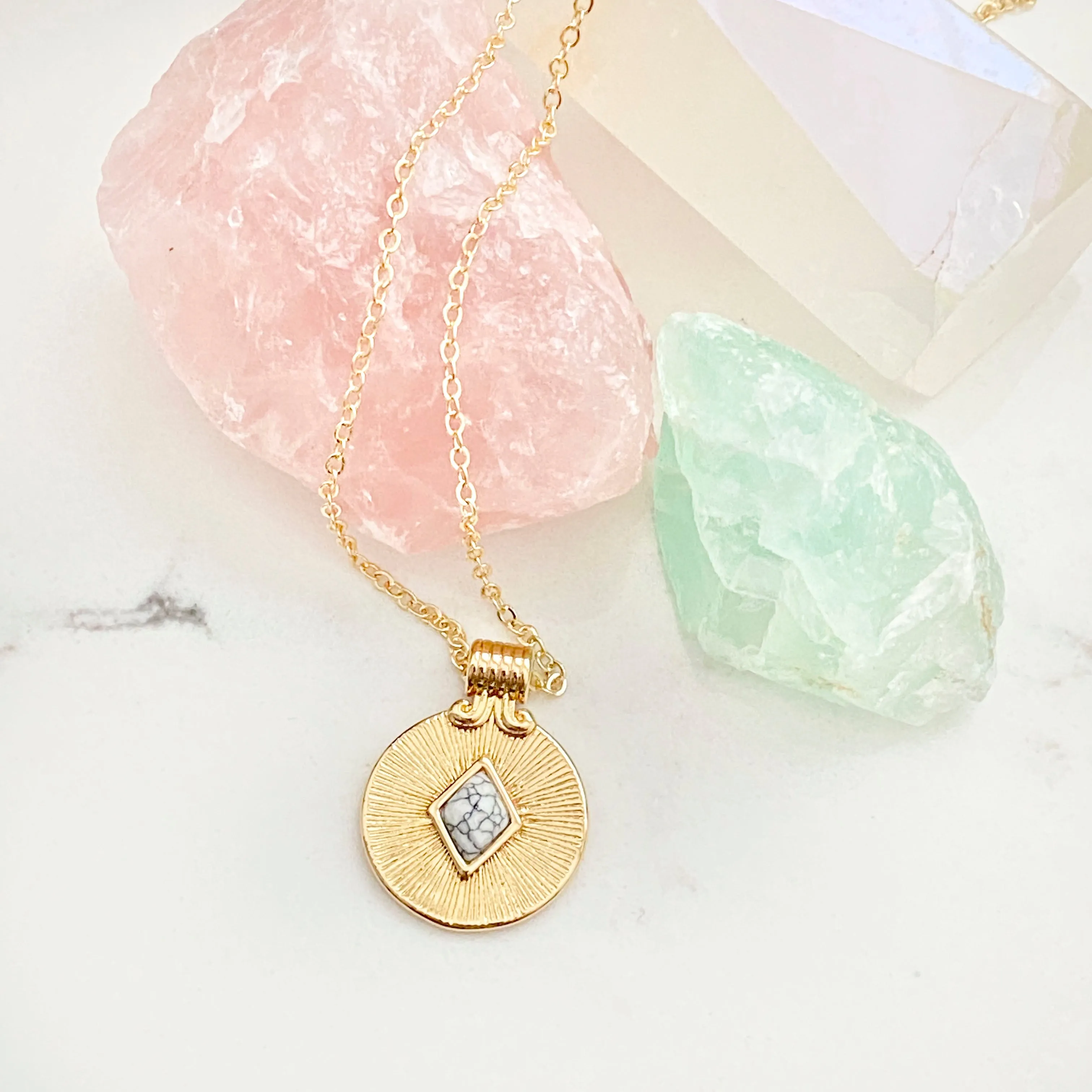 Kalia Burst Medallion Necklace