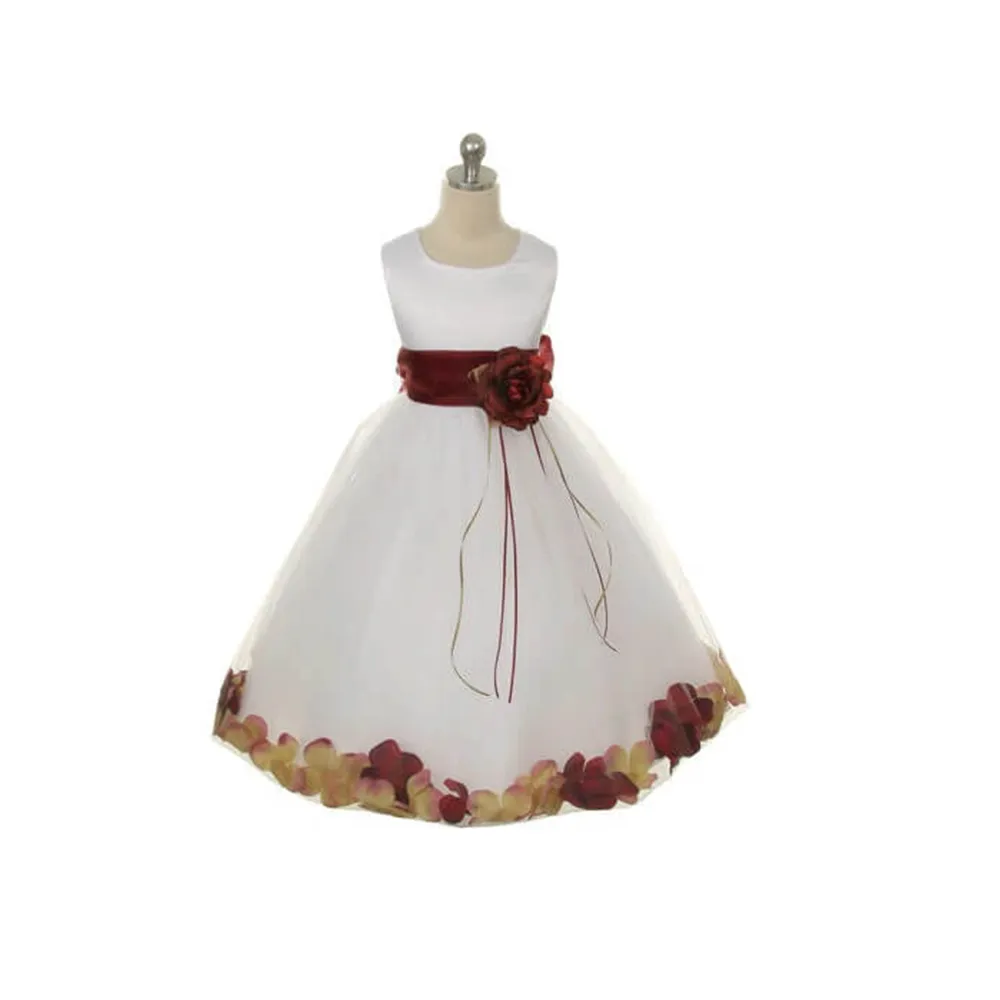 Kenza - Burgundy Petal Colour and Sash