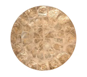 Kim Seybert Placemat Round Capiz-Champange