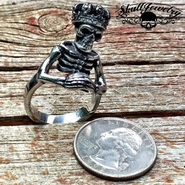 King of Pain - Stainless Steel Skeleton/Skull Ring (#486)