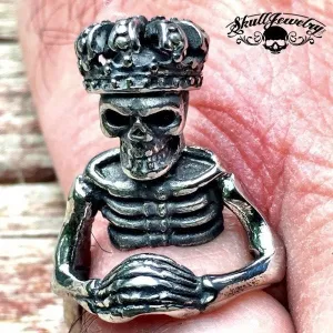 King of Pain - Stainless Steel Skeleton/Skull Ring (#486)