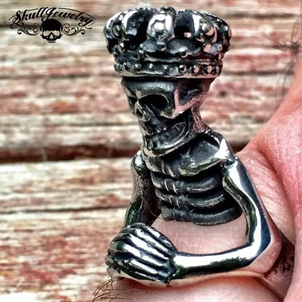 King of Pain - Stainless Steel Skeleton/Skull Ring (#486)