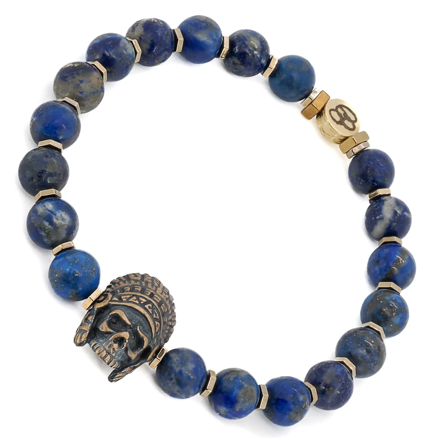 Lapis Lazuli Indian Beaded Bracelet