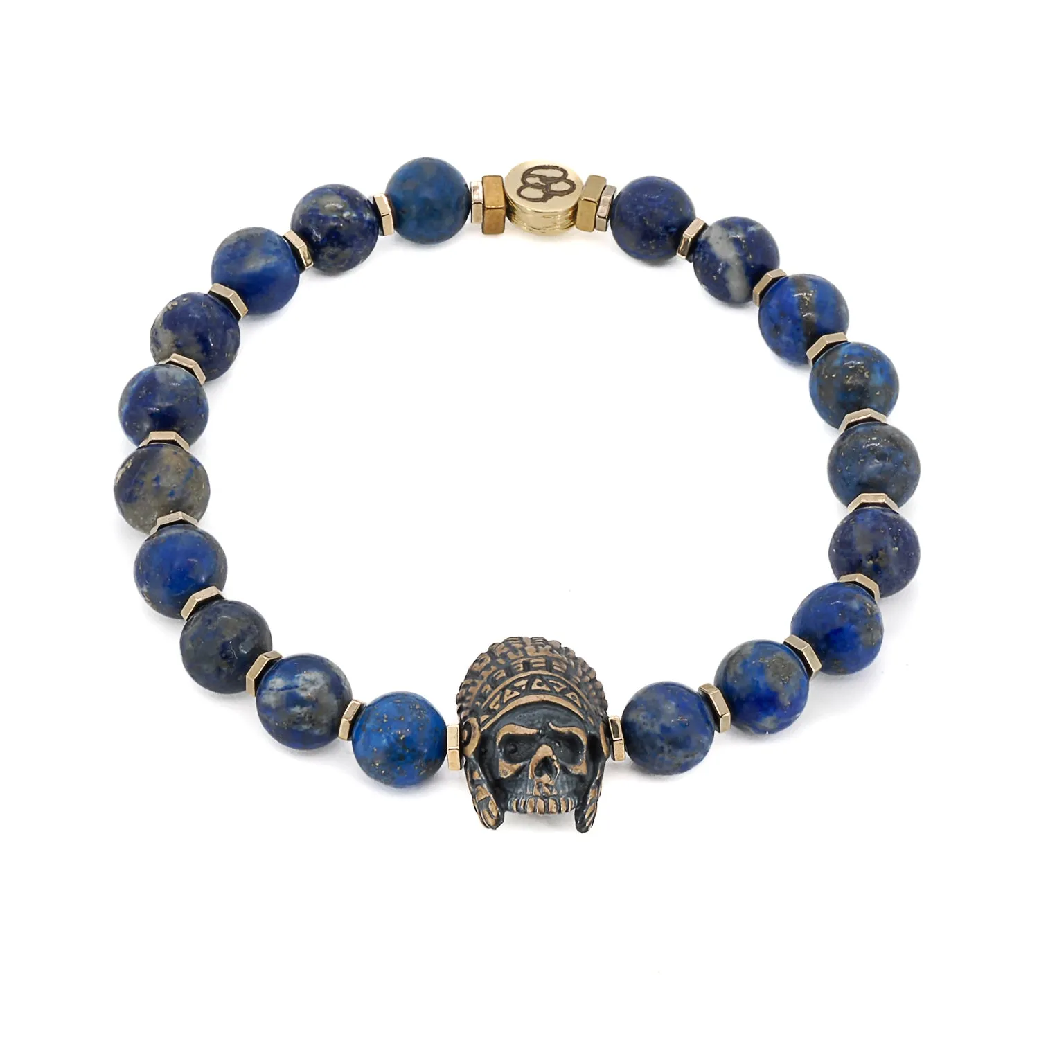 Lapis Lazuli Indian Beaded Bracelet