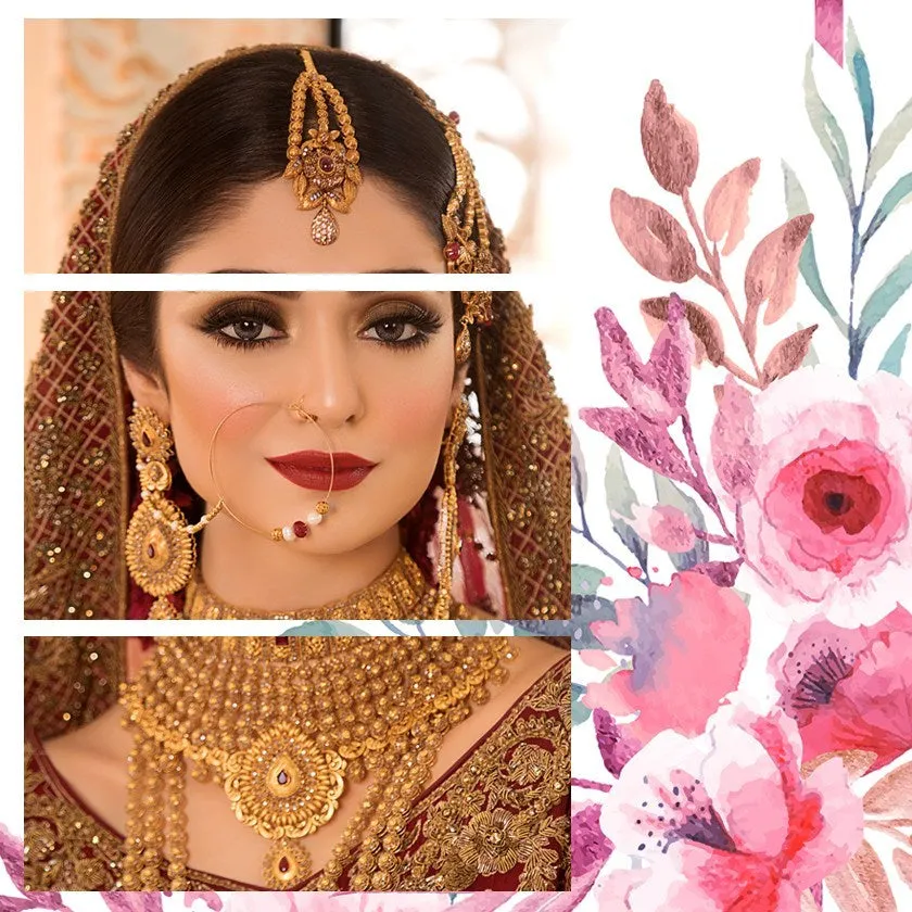 Latest Gold Plated Jewelry For Complete Bridal Set # J3404