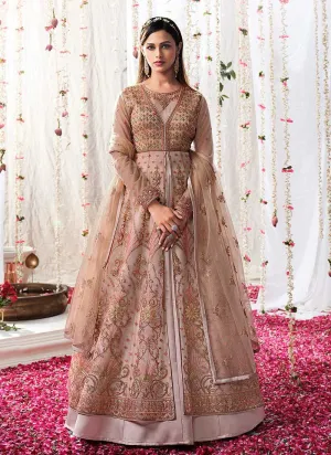 Light Purple Heavy Embroidered Designer Kalidar Anarkali Suit