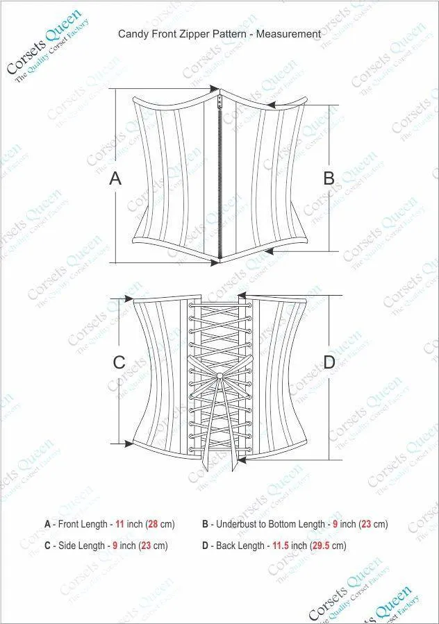 Loyd Black Satin Gothic Underbust Corset