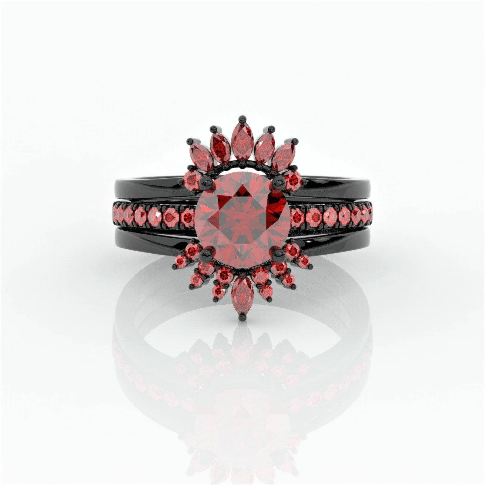 Mahal Kita (I LOVE YOU)- Rare Yellow Round Diamond Love Language Ring Set