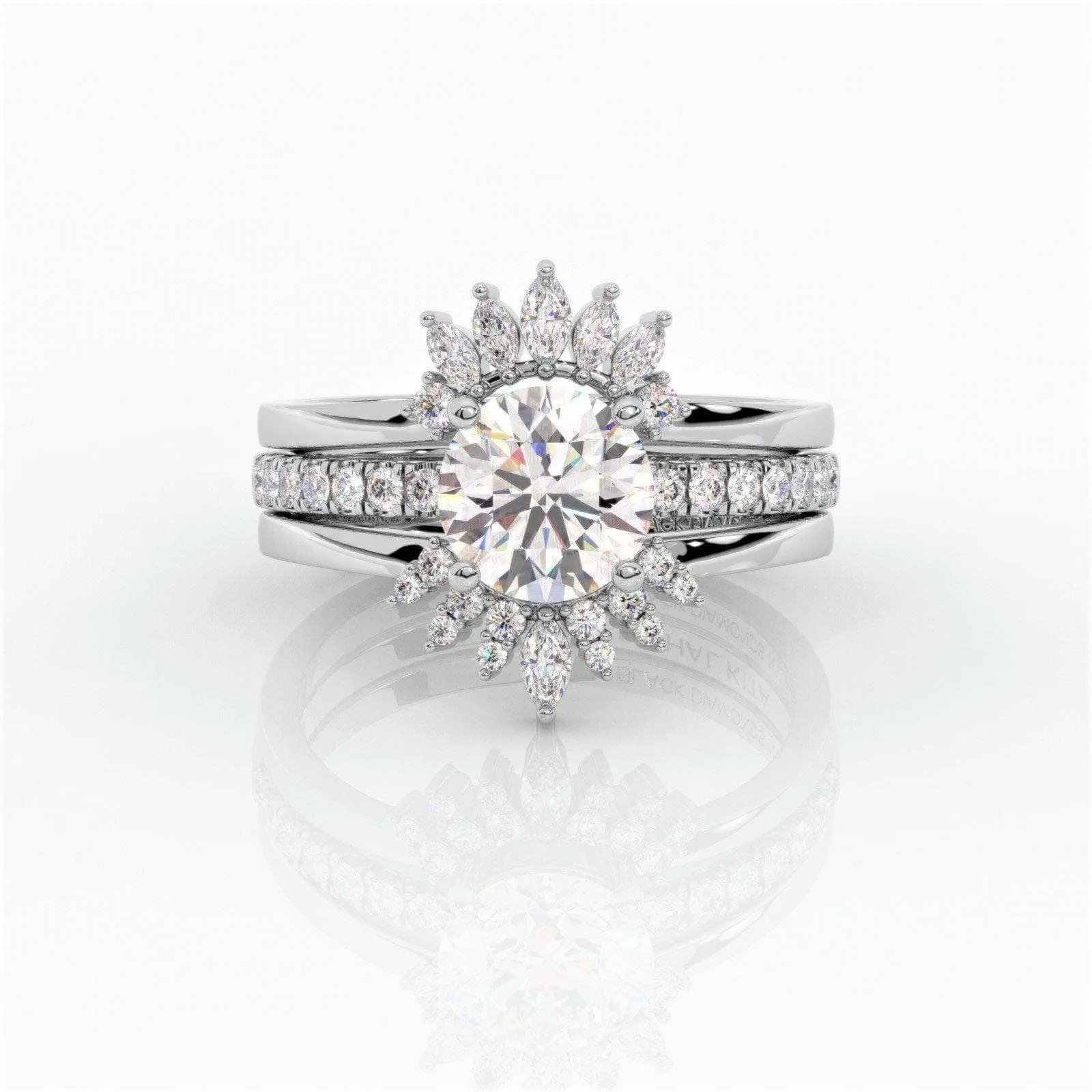 Mahal Kita (I LOVE YOU)- Rare Yellow Round Diamond Love Language Ring Set