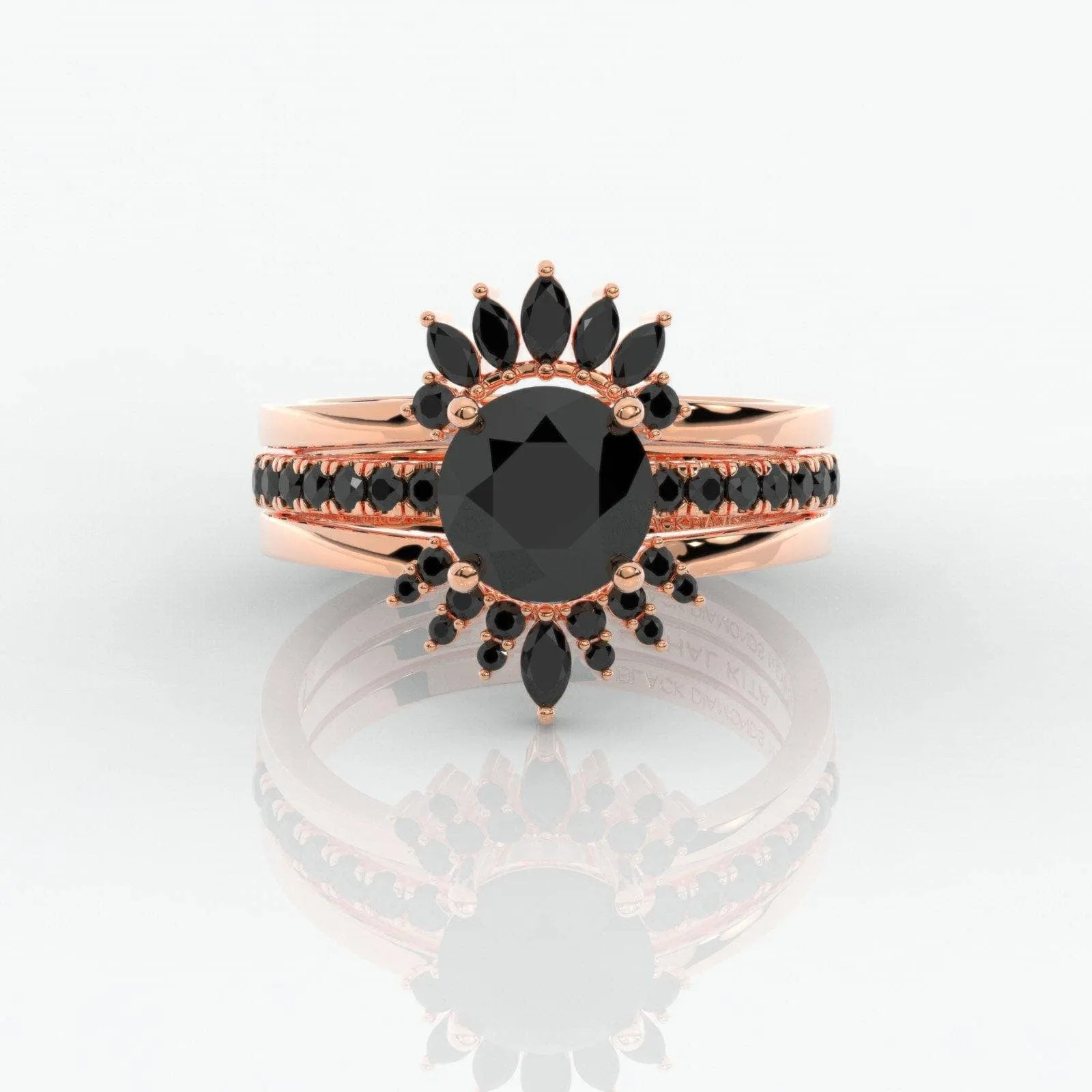 Mahal Kita (I LOVE YOU)- Rare Yellow Round Diamond Love Language Ring Set