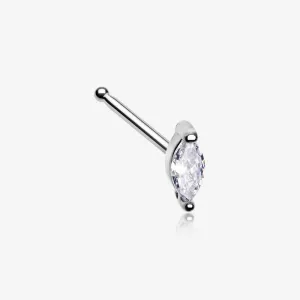 Marquise Sparkle Gem Nose Stud Ring