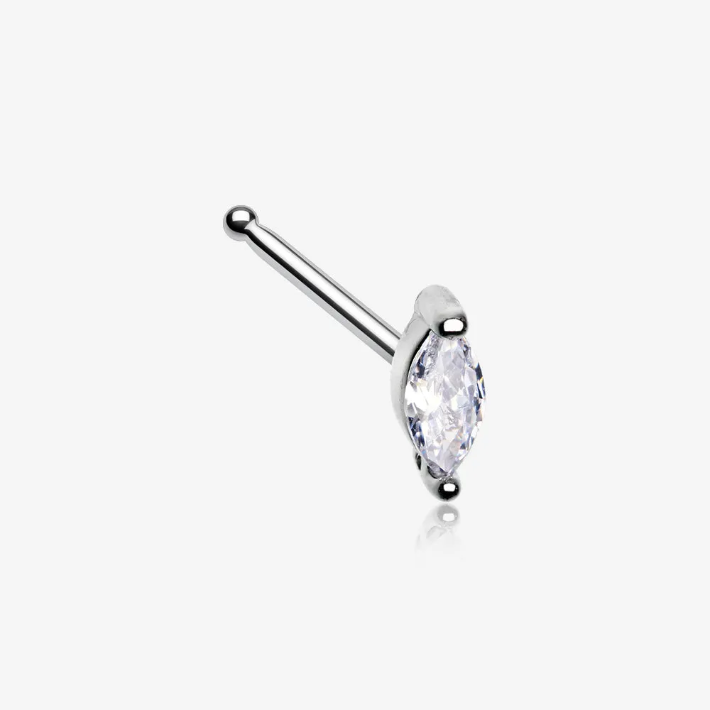 Marquise Sparkle Gem Nose Stud Ring