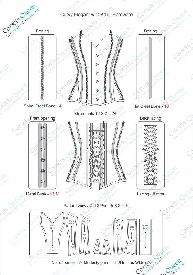 Maylee Gothic Overbust Corset