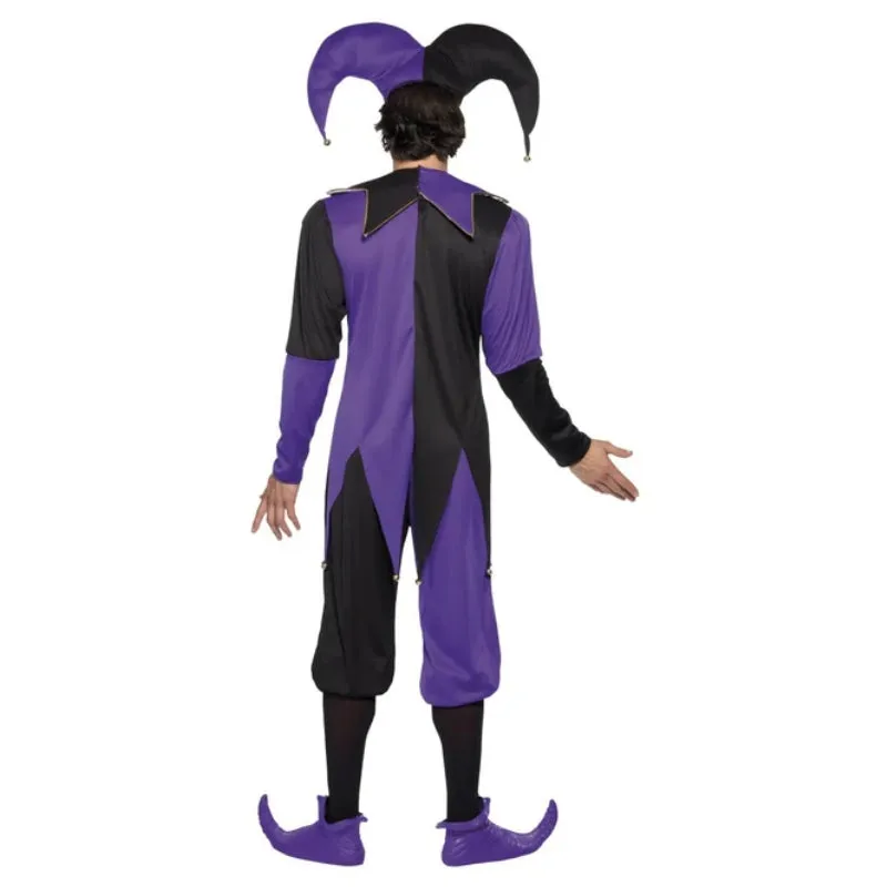 Medieval Jester Adult Black & Purple Costume