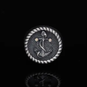 Men’s Sterling Silver Anchor Ring