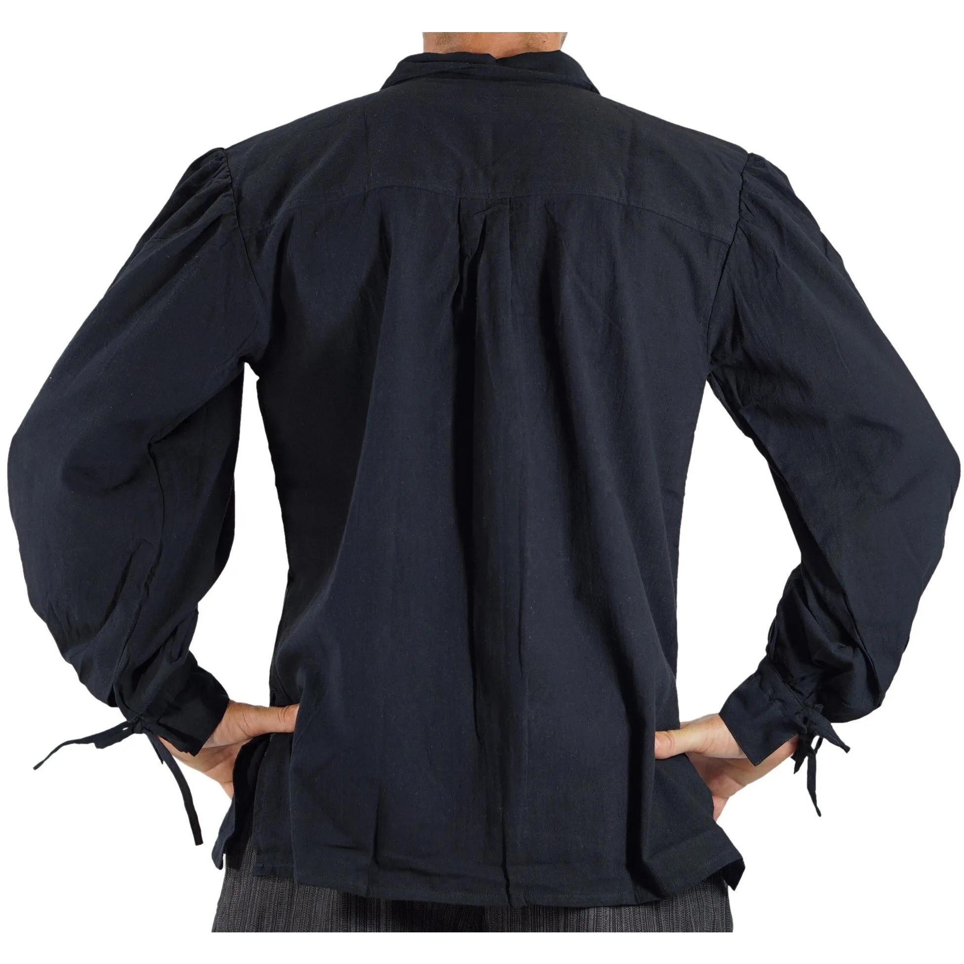 'Merchant' Renaissance Shirt - Black