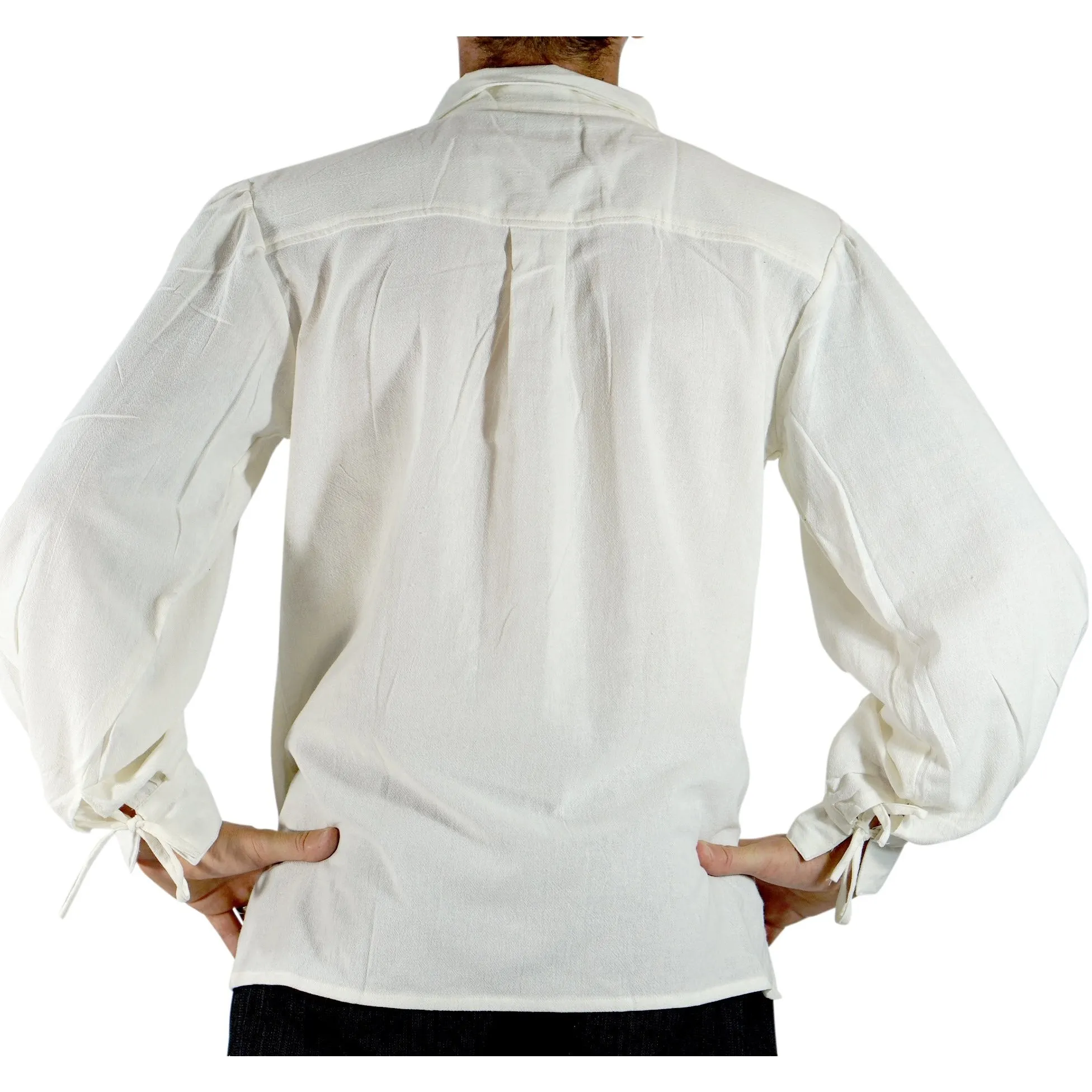'Merchant' Renaissance Shirt - Cream/Off White