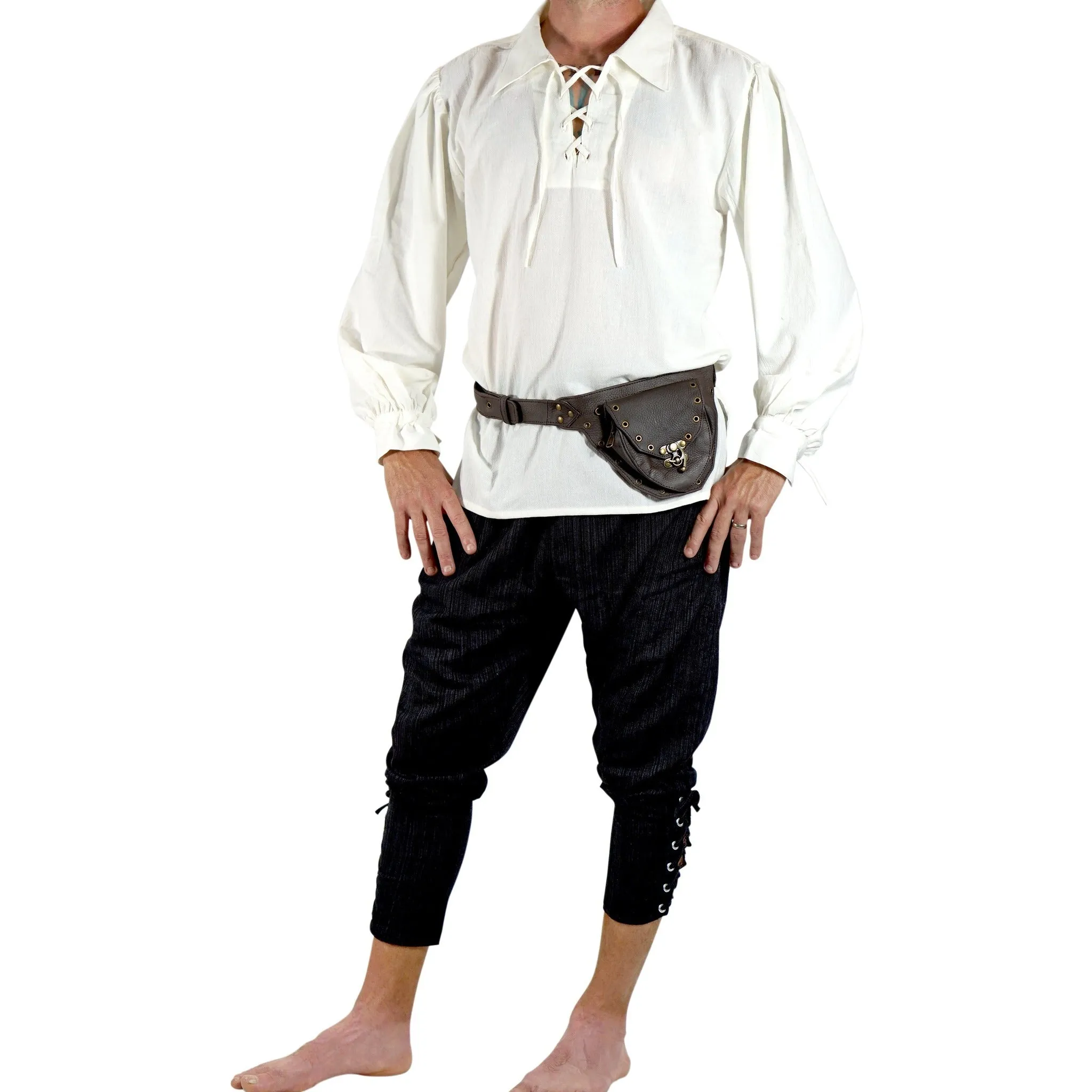 'Merchant' Renaissance Shirt - Cream/Off White