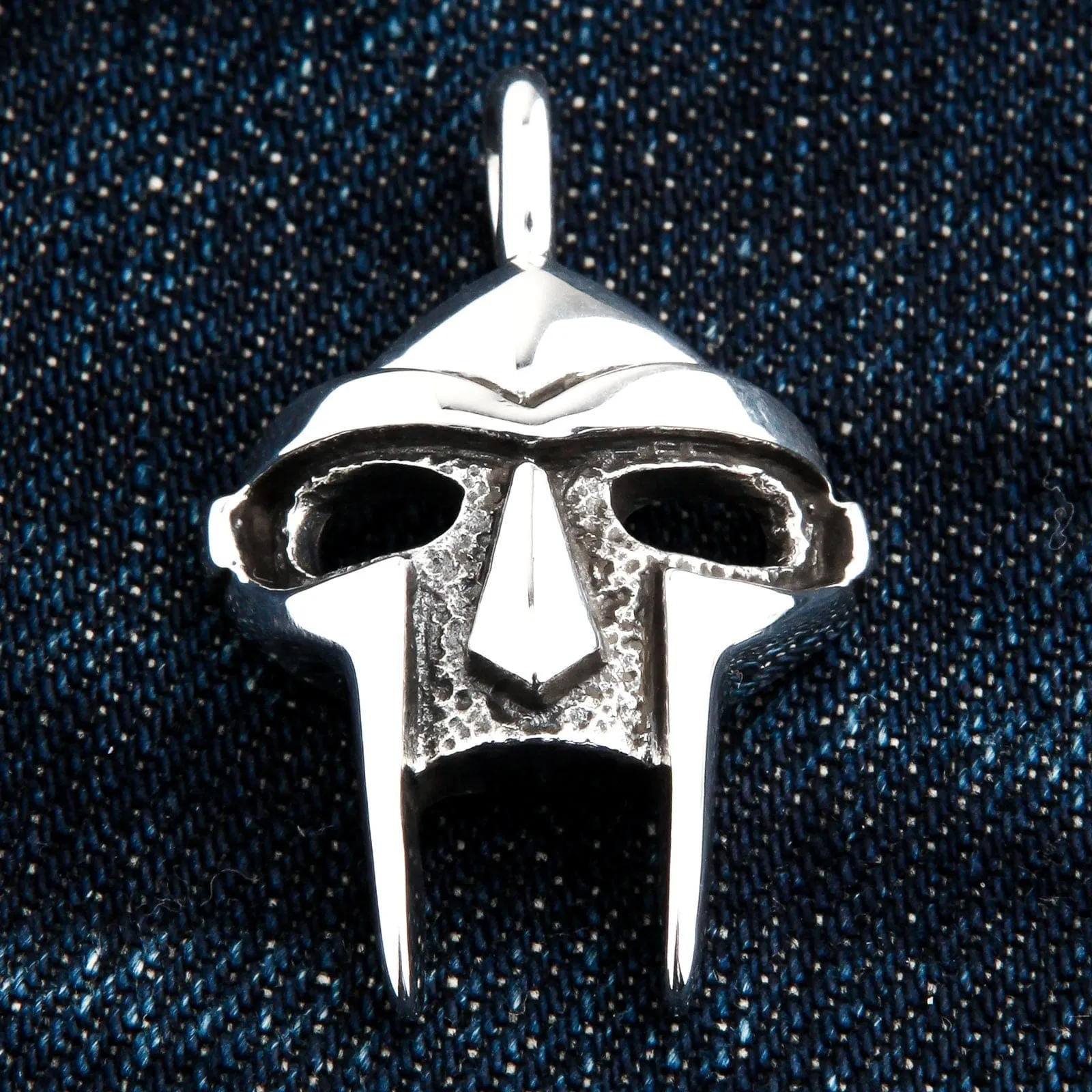 MF Doom Gladiator Mask Sterling Silver Pendant