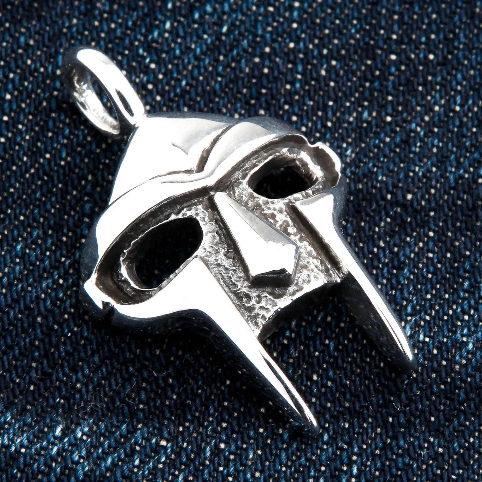 MF Doom Gladiator Mask Sterling Silver Pendant