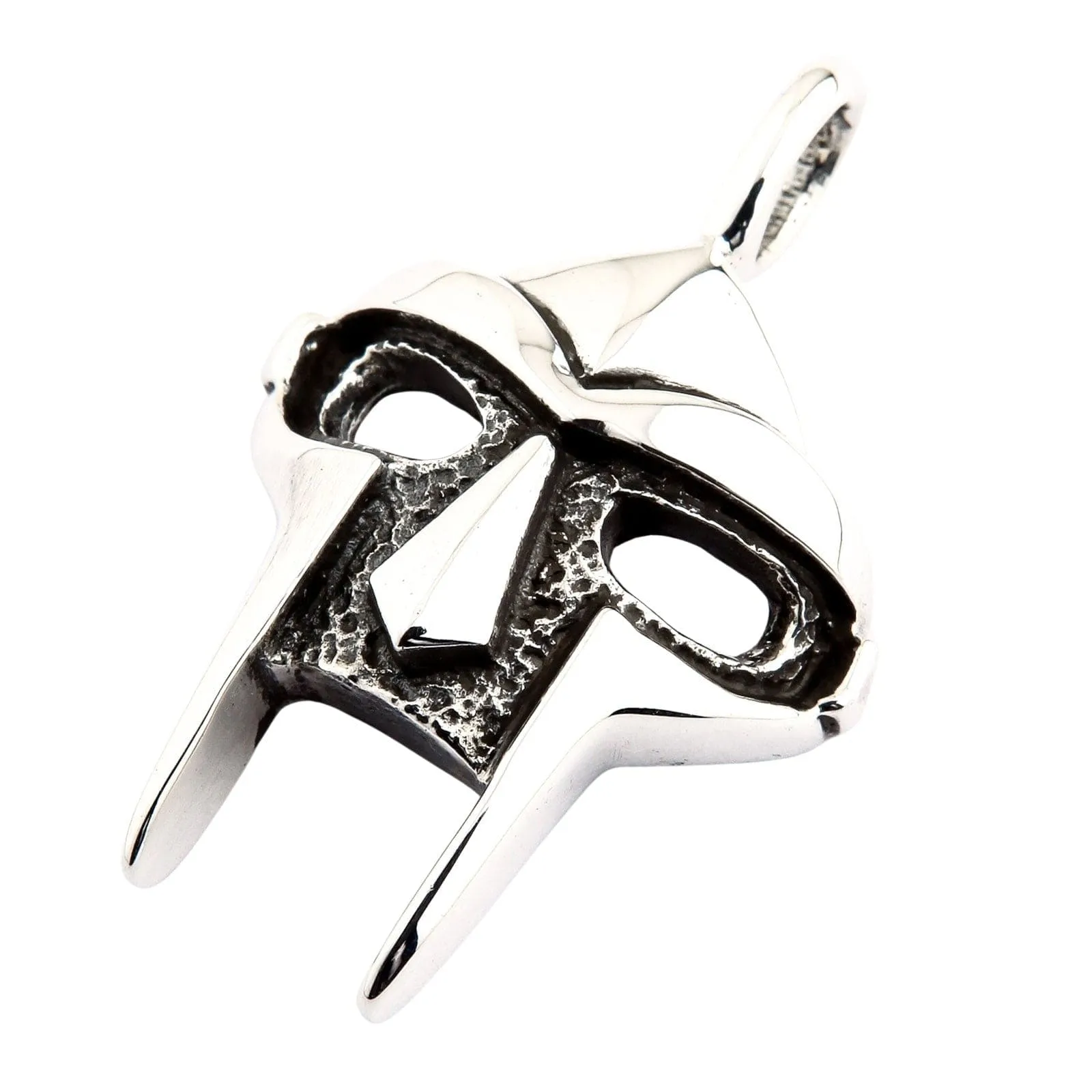 MF Doom Gladiator Mask Sterling Silver Pendant